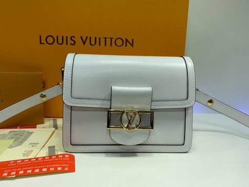 Louis Vuitton Smooth Calfskin Leather Mini Dauphine M55836 M55837 Burgundy - Image 12