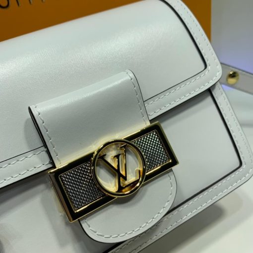 Louis Vuitton Smooth Calfskin Leather Mini Dauphine M55836 M55837 Burgundy - Image 13
