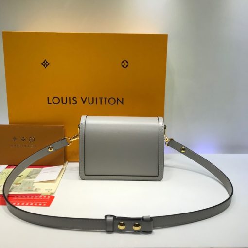 Louis Vuitton Smooth Calfskin Leather Mini Dauphine M55836 M55837 Grey - Image 5