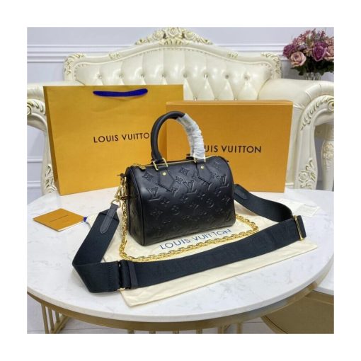 Louis Vuitton Speedy Bandoulière 22 in Black M58631 - Image 6