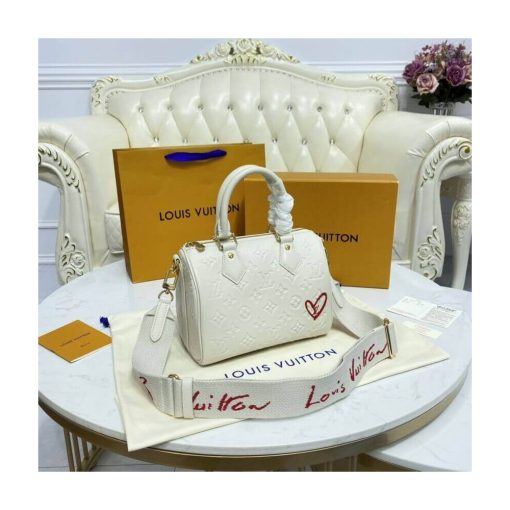 Louis Vuitton Speedy Bandoulière 22 M58631 in Ivory - Image 3