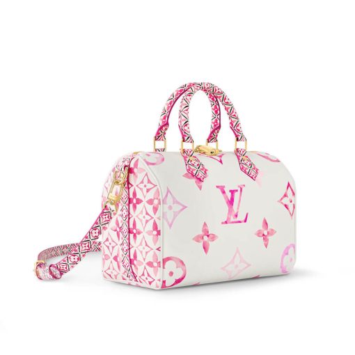 Louis Vuitton Speedy Bandouliere 25 M23073 M22987 Pink