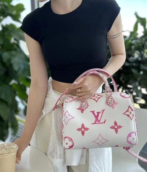 Louis Vuitton Speedy Bandouliere 25 M23073 M22987 Pink - Image 5
