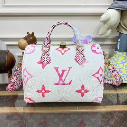 Louis Vuitton Speedy Bandouliere 25 M23073 M22987 Pink - Image 6