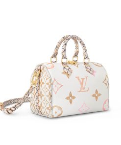 Louis Vuitton Speedy Bandouliere 25 M23073 M22987 Beige