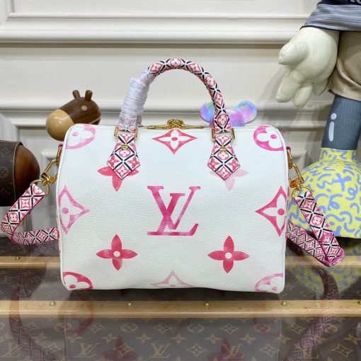 Louis Vuitton Speedy Bandouliere 25 M23073 M22987 Pink - Image 7