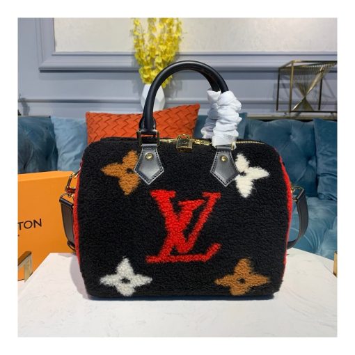 Louis Vuitton Speedy Bandouliere 25 M55422 M55423 Black - Image 2