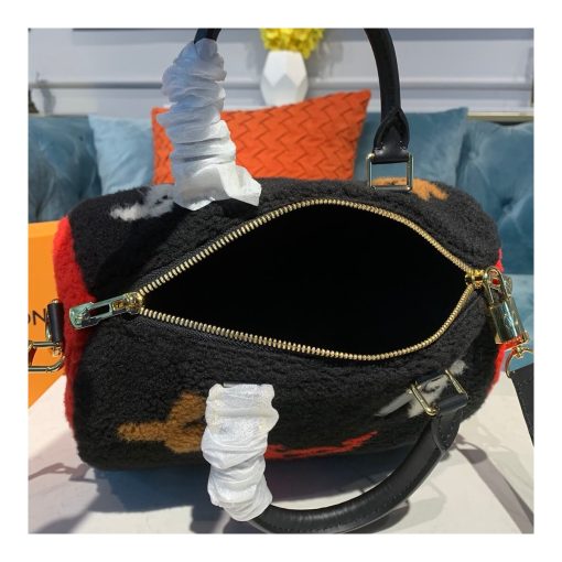 Louis Vuitton Speedy Bandouliere 25 M55422 M55423 Black - Image 9