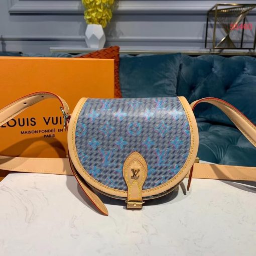 Louis Vuitton Tambourin Handbag M55460 Light Blue