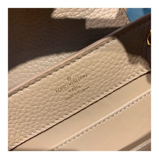 Louis Vuitton Taurillon And Python Leather Capucines Mini N97075 Beige - Image 8