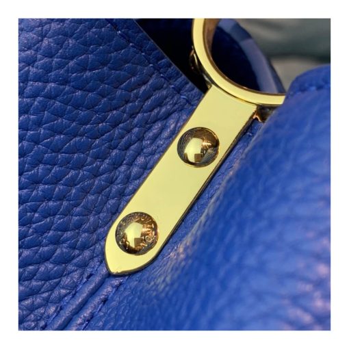 Louis Vuitton Taurillon and Python-skin Capucines BB N98387 N97980 Blue - Image 14