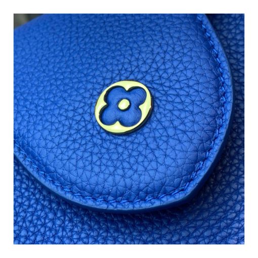 Louis Vuitton Taurillon and Python-skin Capucines BB N98387 N97980 Blue - Image 15