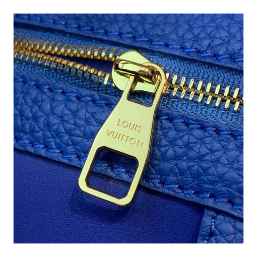Louis Vuitton Taurillon and Python-skin Capucines BB N98387 N97980 Blue - Image 16