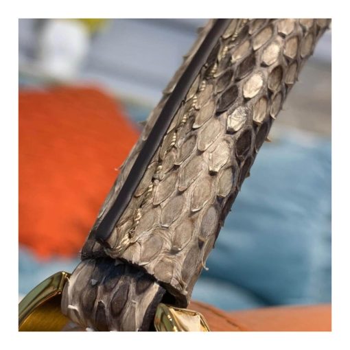 Louis Vuitton Taurillon and Python-skin Capucines BB N98387 N97980 Brown - Image 11