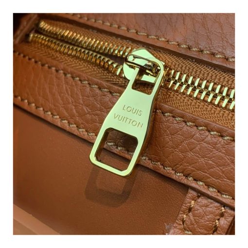 Louis Vuitton Taurillon and Python-skin Capucines BB N98387 N97980 Brown - Image 16