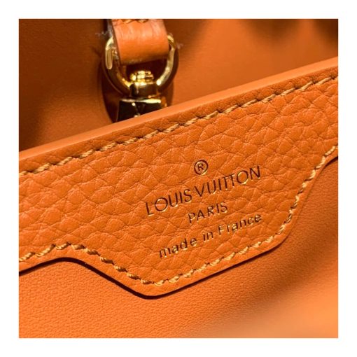 Louis Vuitton Taurillon and Python-skin Capucines BB N98387 N97980 Brown - Image 18