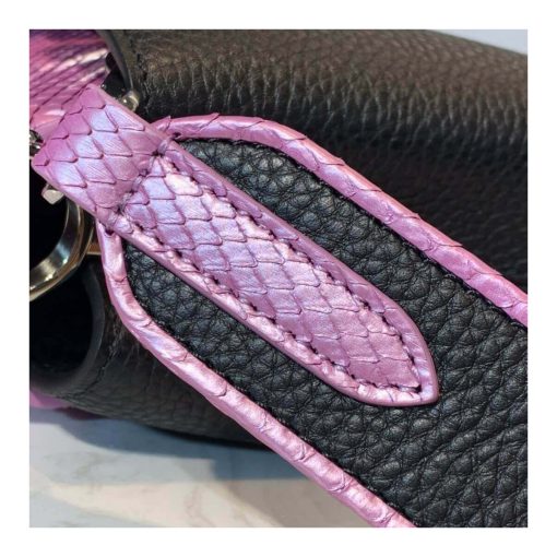 Louis Vuitton Taurillon Leather and Ayers Snakeskin Capucines Mini M55914 - Image 15