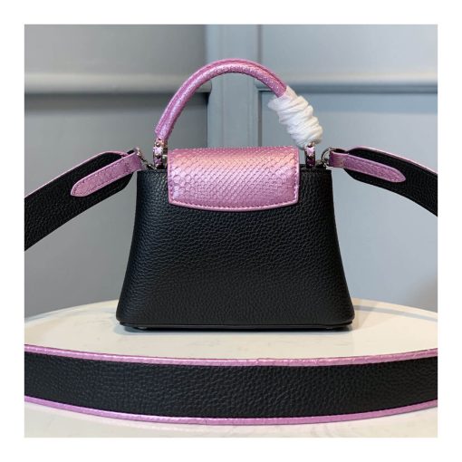 Louis Vuitton Taurillon Leather and Ayers Snakeskin Capucines Mini M55914 - Image 9