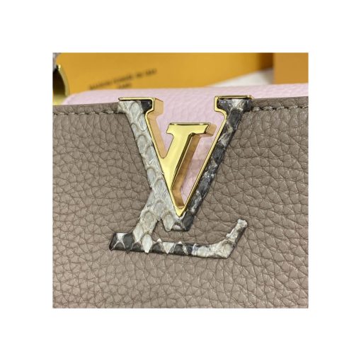 Louis Vuitton Taurillon Leather and Python Capucines BB M57539 - Image 11