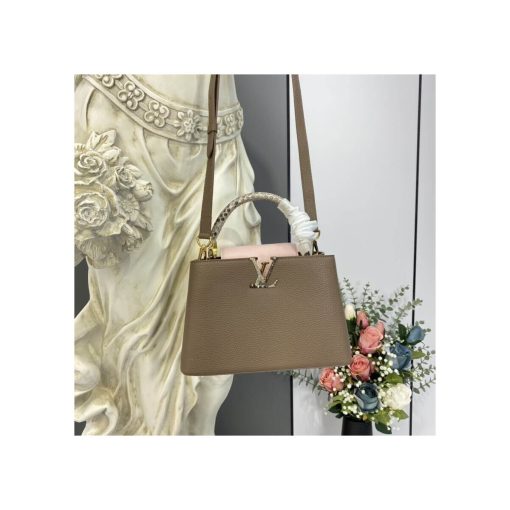 Louis Vuitton Taurillon Leather and Python Capucines BB M57539 - Image 3