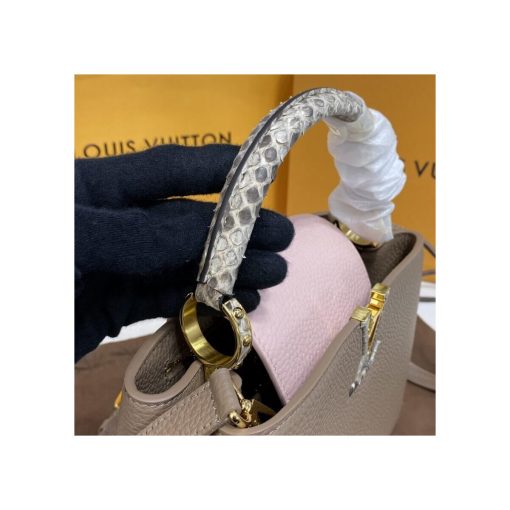 Louis Vuitton Taurillon Leather and Python Capucines BB M57539 - Image 8