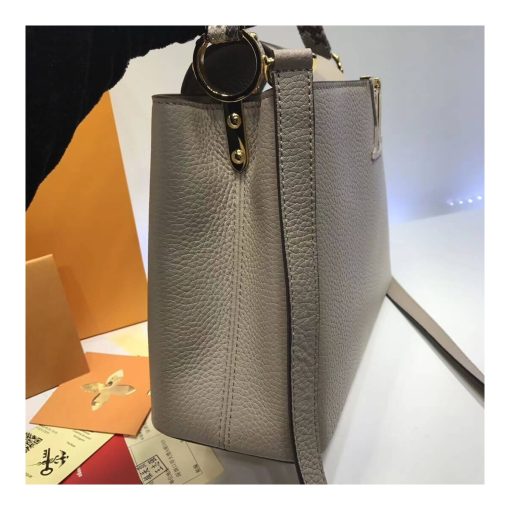 Louis Vuitton Taurillon Leather And Python Capucines BB N92039 Grey - Image 6