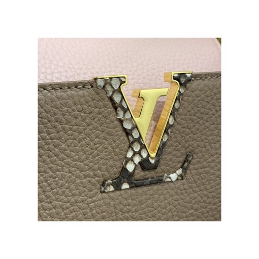 Louis Vuitton Taurillon Leather and Python Capucines MM - Image 11