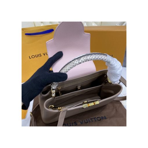 Louis Vuitton Taurillon Leather and Python Capucines MM - Image 13