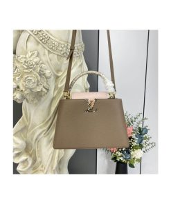 Louis Vuitton Taurillon Leather and Python Capucines MM