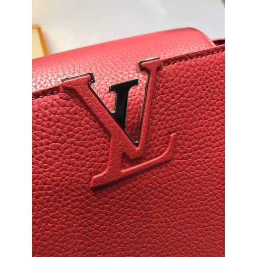 Louis Vuitton Taurillon Leather And Python Capucines MM N91711 Red - Image 4