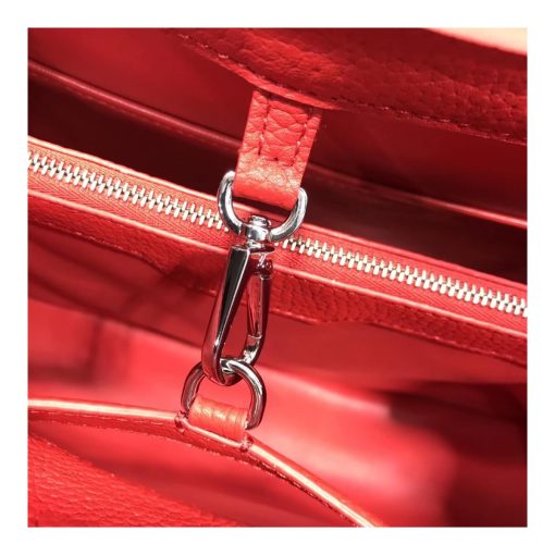 Louis Vuitton Taurillon Leather And Python Capucines MM N91711 Red - Image 10
