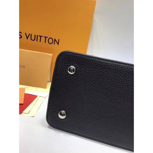 Louis Vuitton Taurillon Leather And Python Capucines MM N91711 Black - Image 7