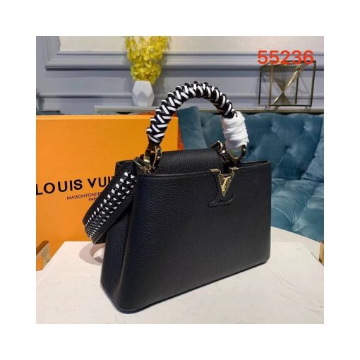Louis Vuitton Taurillon Leather Capucines BB M55236 Black - Image 2