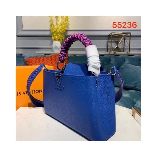 Louis Vuitton Taurillon Leather Capucines BB M55236 Blue - Image 3