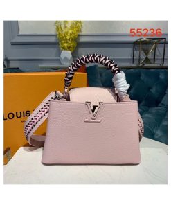 Louis Vuitton Taurillon Leather Capucines BB M55236 Light Pink
