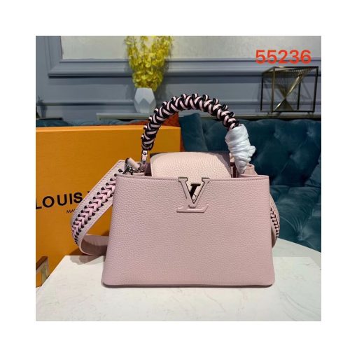 Louis Vuitton Taurillon Leather Capucines BB M55236 Light Pink