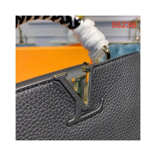 Louis Vuitton Taurillon Leather Capucines BB M55236 Black - Image 5