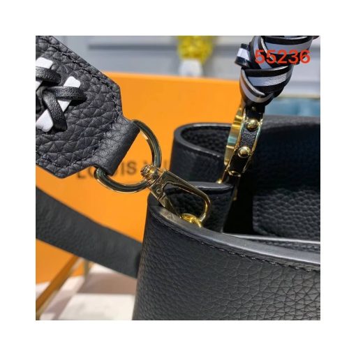 Louis Vuitton Taurillon Leather Capucines BB M55236 Black - Image 6