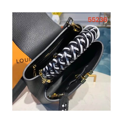 Louis Vuitton Taurillon Leather Capucines BB M55236 Black - Image 9
