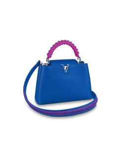 Louis Vuitton Taurillon Leather Capucines BB M55236 Blue