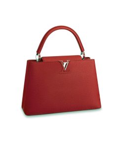 Louis Vuitton Taurillon Leather Capucines MM M48864 Red