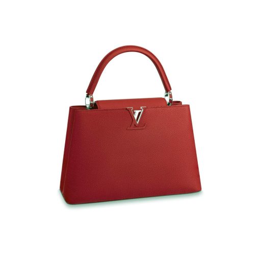Louis Vuitton Taurillon Leather Capucines MM M48864 Red