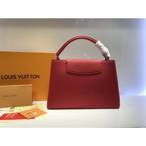 Louis Vuitton Taurillon Leather Capucines MM M48864 Red - Image 4