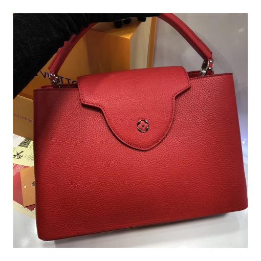 Louis Vuitton Taurillon Leather Capucines MM M48864 Red - Image 7