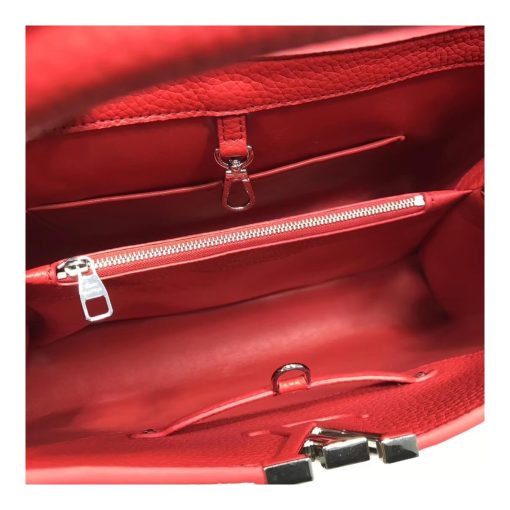 Louis Vuitton Taurillon Leather Capucines MM M48864 Red - Image 8
