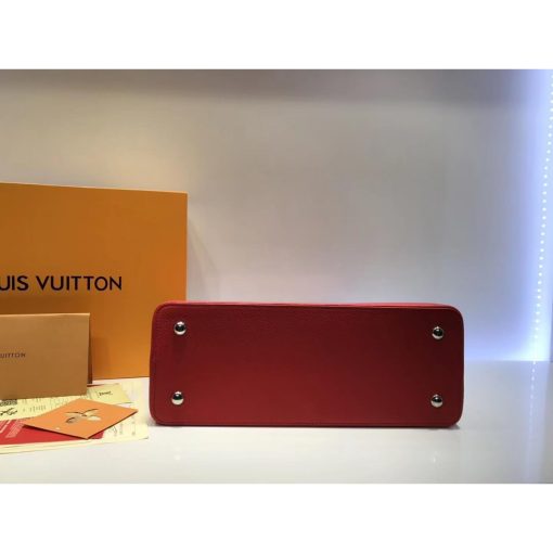 Louis Vuitton Taurillon Leather Capucines MM M48864 Red - Image 10