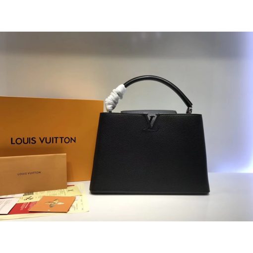 Louis Vuitton Taurillon Leather Capucines MM M48864 Black - Image 2
