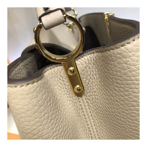 Louis Vuitton Taurillon Leather Capucines MM M48864 Grey - Image 6