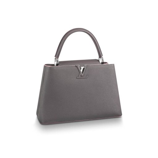 Louis Vuitton Taurillon Leather Capucines MM M48864 Grey