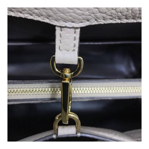 Louis Vuitton Taurillon Leather Capucines MM M48864 Grey - Image 8